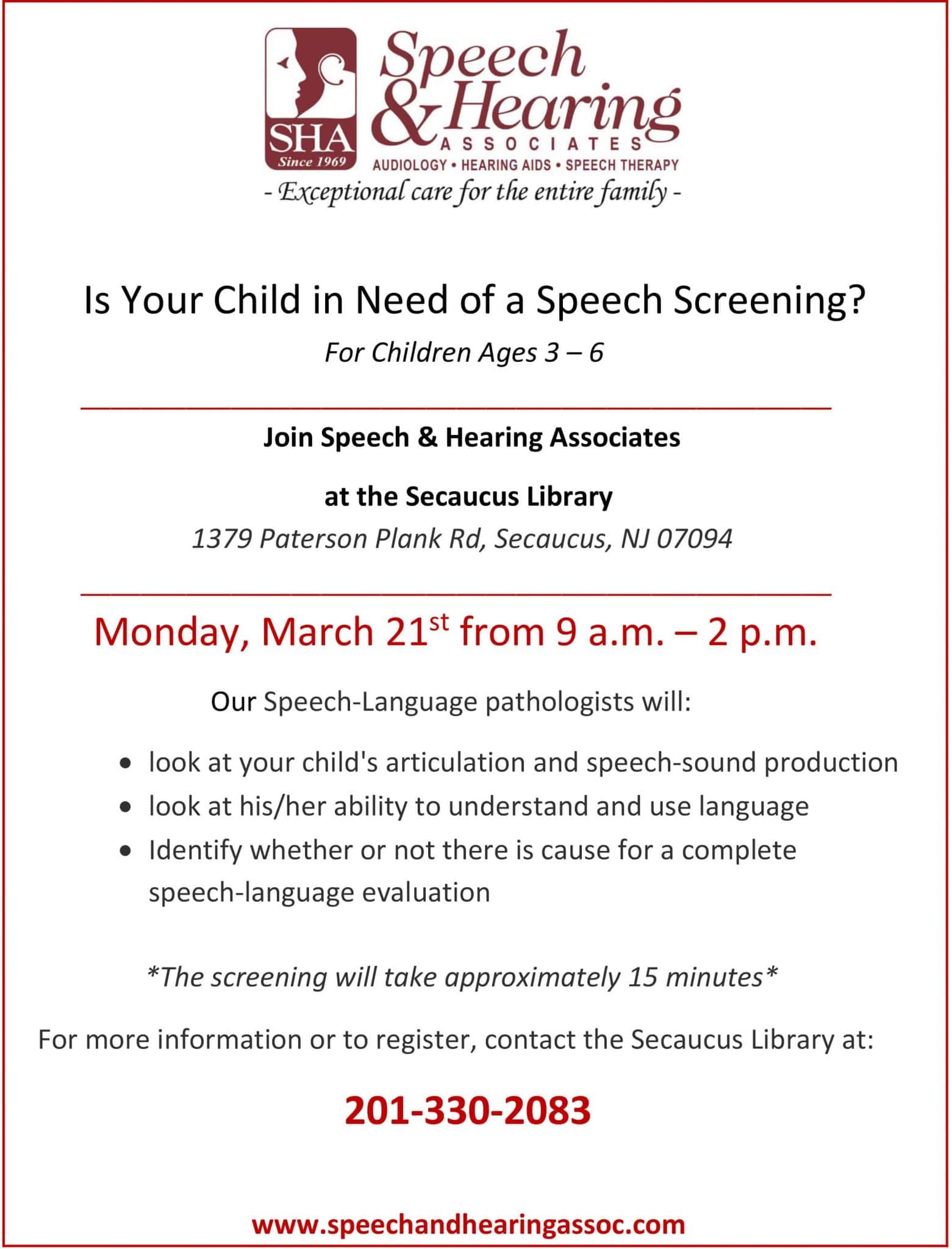 Speech Screening